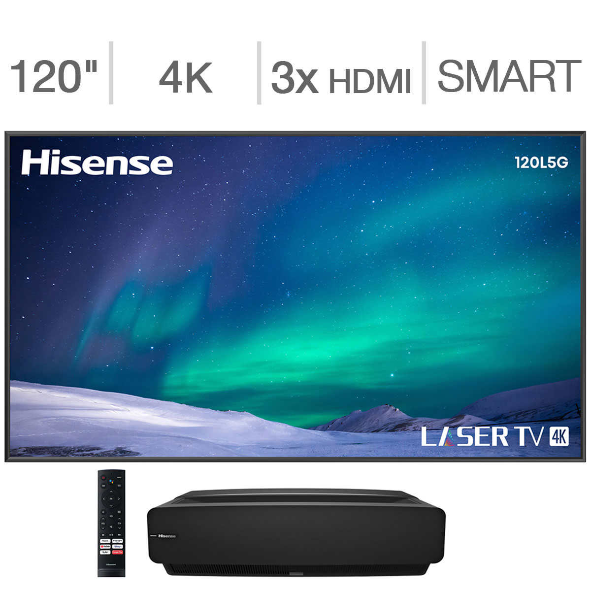 Hisense 120" L5G Series Ultra Short Throw Laser TV Projector with