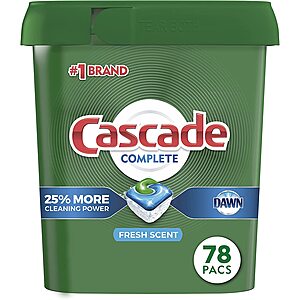 Cascade Complete Dishwasher Pods 234-Count Only $36.58 Shipped on   (Reg. $63)