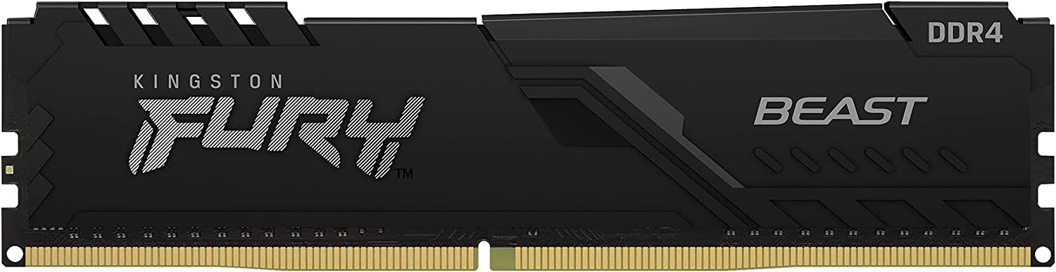 Amazon.com: Kingston FURY Beast 32GB 2666MHz DDR4 CL16 Desktop Memory Single Stick KF426C16BB/32, Black $72