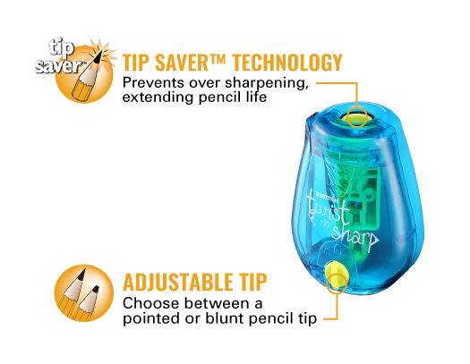 Bostitch Twist-n-Sharp Pencil Sharpener (Assorted Colors) $ 1.49 with free next day delivery $1.49