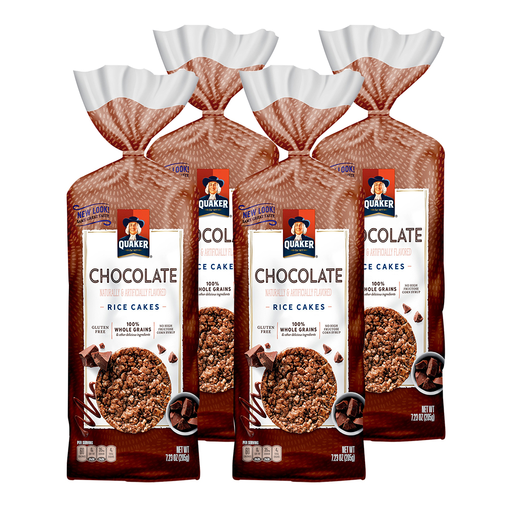 Quaker Rice Cakes Chocolate (7.2oz) or White Cheddar (5