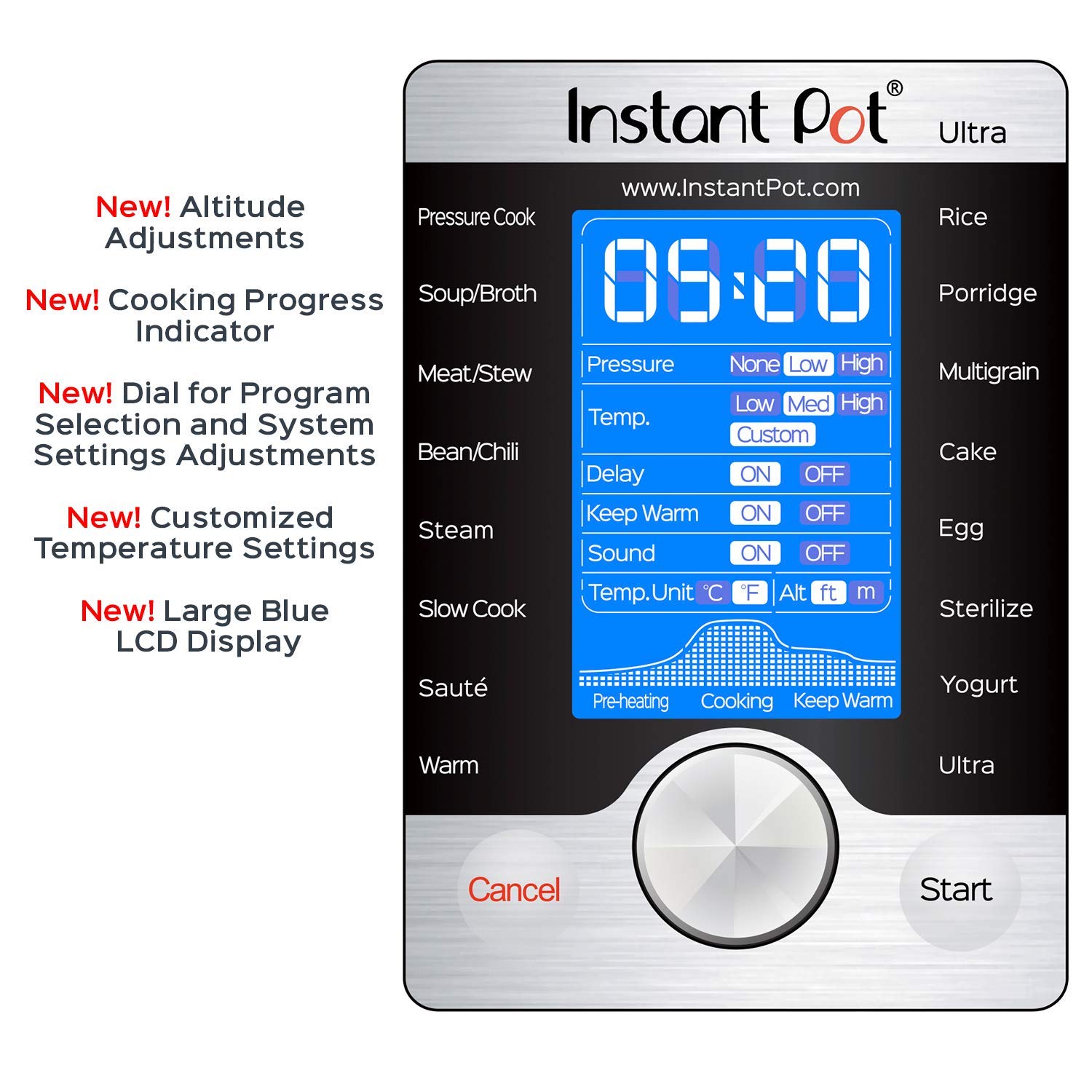 Instant Pot Ultra 6 Qt 10-in-1 Multi- Use Programmable Pressure Cooker $103.99