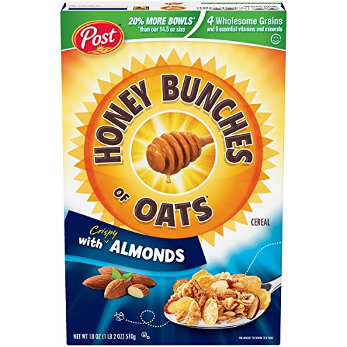 Post Honey Bunches of Oats with Crispy Almonds Cereal 18 oz. Box $2.34 with S&S