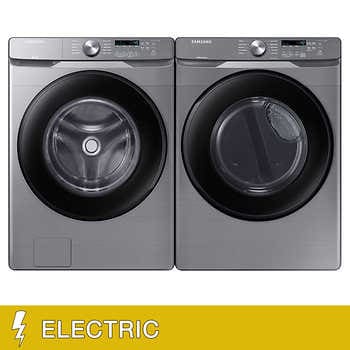 Costco Members: Samsung 4.5 cu. ft. Front-Load Washer + 7.5 cu. ft. Electric Dryer in Platinum $1149.99