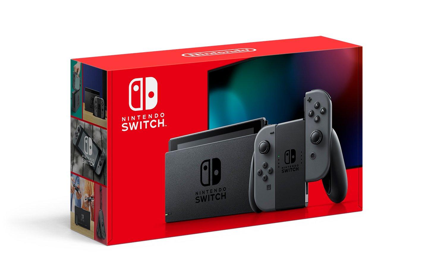 Nintendo Switch With Gray Joy Con 299 Slickdeals Net