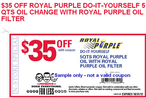 5 Qt Royal Purple Oil W Royal Purple Filter 30 94 Tax Ac