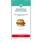 Chick-fil-A SoCal region free breakfast spicy chicken biscuit. YMMV