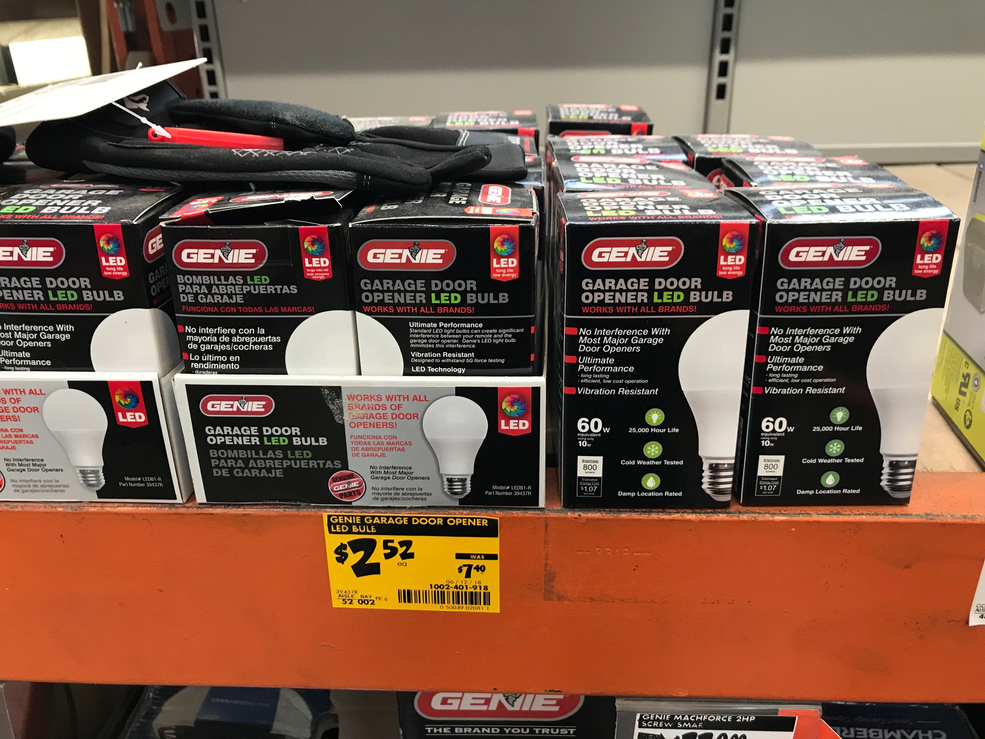 Genie Universal Garage Door Opener Led Light Bulb 2 52 Home