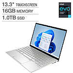 HP Envy 13, Core i7, 16GB+1TB nVME, Thunderbolt, Touchscreen, Backlit &amp; Fingerprint, w/Costco extended warranty $799.99