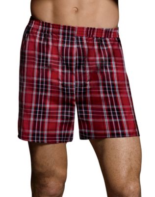 Hanes Ultimate™ Men's FreshIQ™ Tartan Boxers 5-Pack $16