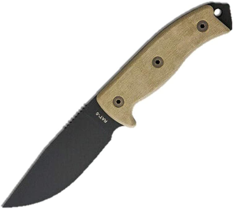 Amazon.com : Ontario Knife Company 8667 Rat-5, Plain Edge with Black Nylon Sheath, One Size : Sports & Outdoors $55.73