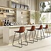 Modern Industrial Counter Height Bar Stools Set of 4 Free Shipping $99.90