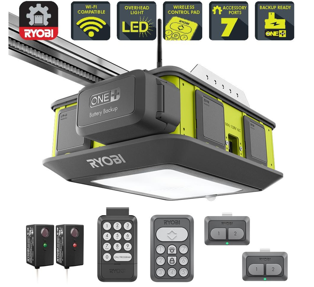 Ryobi Ultra Quiet 2 Hp Belt Drive Garage Door Opener Gd201 148