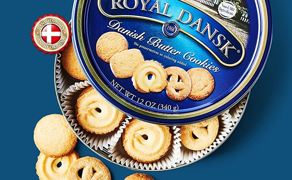 Royal Dansk Danish Cookie 12 Ounce Tin $2.70 or less w/ S&S & Clipped Coupon AMZN