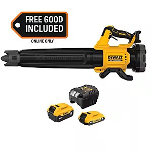 DeWalt Leaf Blower DCBL722B 20V Tool + 5 Ah & 2 Ah Batteries & Charger $199