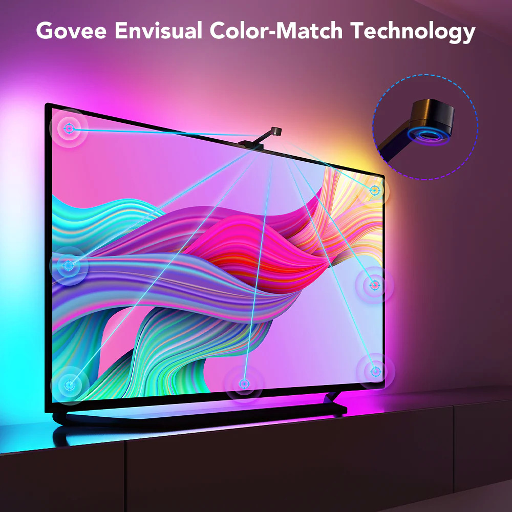 Govee DreamView T1 TV Backlight For 75-85 inch TVs, Works with Alexa & Google Assistant, App Control, Music Sync TV Lights H6199, Free Shipping $76.5