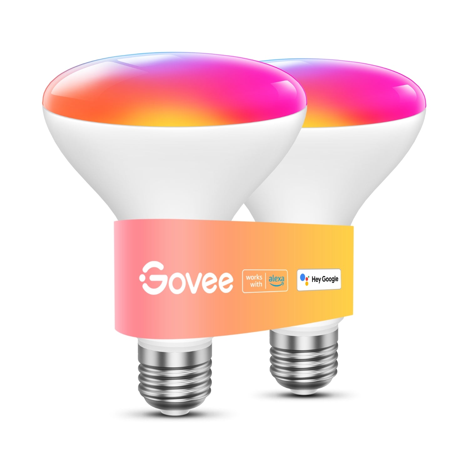 Govee RGBWW Smart WiFi/Bluetooth, BR30 LED Light Bulbs, 1200 Lumens, H6010, 1 Pack $13.20/ 2 Packs $25.52, Google/Alexa, Free Shipping