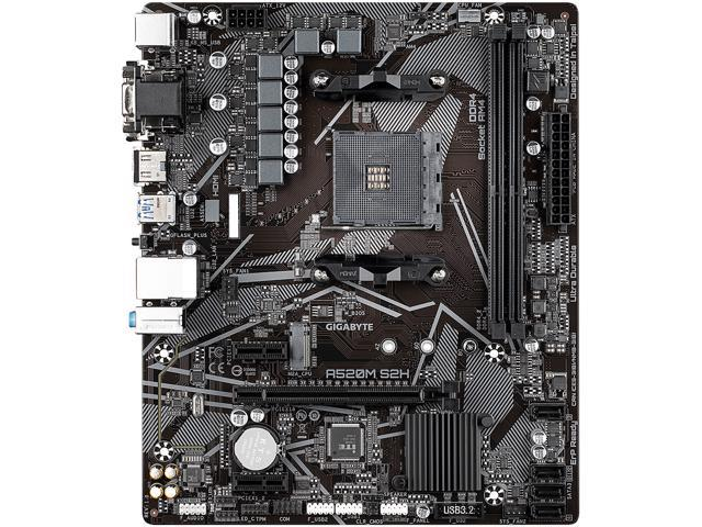 GIGABYTE A520M S2H AM4 Micro ATX AMD Motherboard - Newegg.com $50 $50