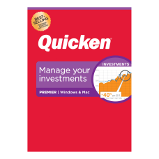 Quicken Premiere (Physical) - $46.79 (regular $77.99), Deluxe, etc. on sale too