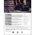 $10,000 Off a BMW i3 EV on top of other credits for Southern California Edison - SCE residential customers