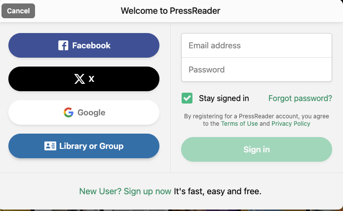 PSA: Free PressReader Access to NYT, USA Today, Economist Newspaper & Magazine  (w/ eligible Library/Org)
