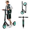 UPGO Kick Scooter for Kids, Teens & Adults, Foldable, 8-Inch Wheels, Aqua