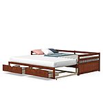 Costway Twin to King Daybed (Cherry or White) $280 + Free Shipping