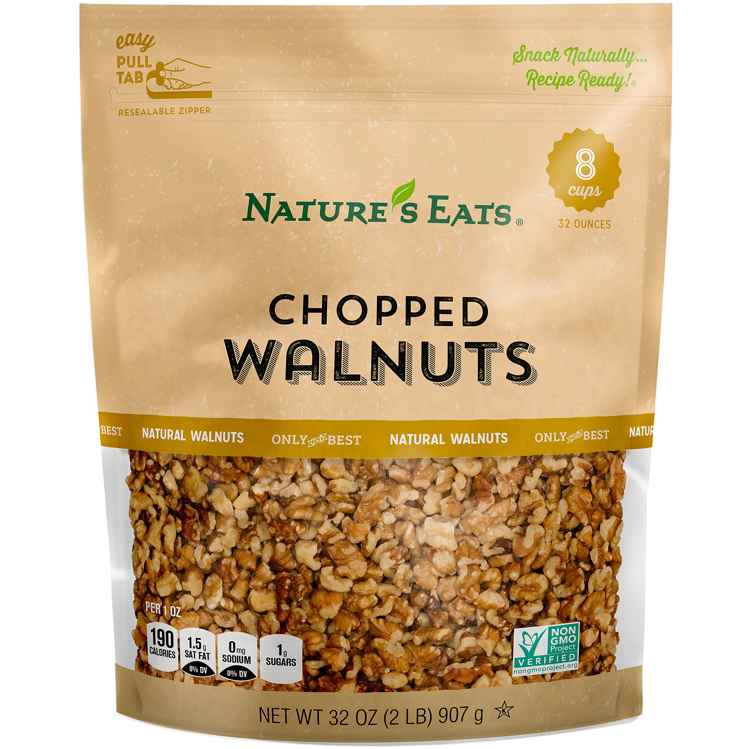 [S&S] Nature's Eats Chopped Walnut, 32 Ounce