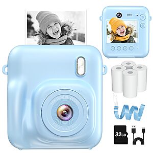 Kids Instant Print Camera $15