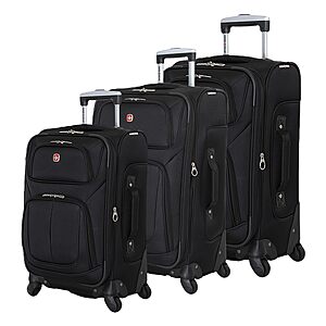 3-Piece SwissGear Sion Luggage Set w/ 21" Carry-On & 25" & 29" Checked Suitcases $199 + Free Shipping