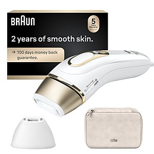 Braun IPL,Silk·Expert Pro 5,IPL Hair Removal for Women and Men,Permanent Laser Hair Reduction At-Home,2 Heads,Pouch,IPL5137 $329.99