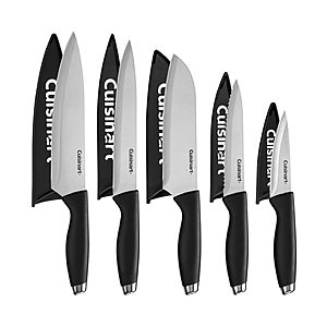 Cuisinart 10-Piece Cutlery Set with Stainless Steel End Caps - Black $19.99