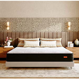 Sweetnight Twilighty 10" Cooling Gel Memory Foam Medium Firm Supportive Hybrid Mattress, Motion Isolation & CertiPUR-US Certified,Adult, King Size $234