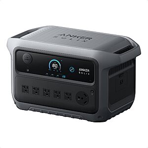 Anker SOLIX C2000 Gen 2 Portable Power Station, 2,400W (Peak 4,000W) Solar Generator, Full Charge in 58 Min, 2048wh (Optional Solar Panel) $778