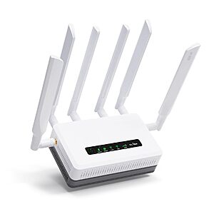 GL.iNet GL-XE3000 (Puli AX) 5G Router with Dual SIM Card Slot, Wi-Fi 6 Cellular Routers, B