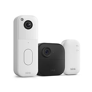 All-new Blink Video Doorbell + Outdoor 4 &ndash; Wireless smart security cameras, head-to-toe HD view, two-year battery life. Sync Module Core included &ndash; 1 camera system $43.99