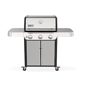 Weber Genesis S-315 Liquid Propane Gas Grill for Outdoor Cooking, Stainless Steel, 3 Burners &ndash; Stainless Steel Cooking Grates & PureBlu Burners $899