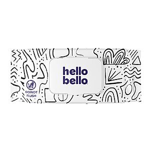 Hello Bello Premium Wipes, Designed for Sensitive Skin with Chamomile & Aloe Extracts, Playful Sketches (12 Resealable Packets = 720 Total Wipes) $23.19