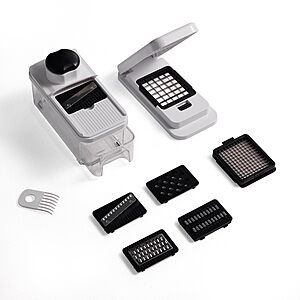 CAROTE 12-in-1 Mandoline Slicer Vegetable Chopper w/ 1.2L Container $12 