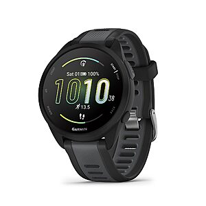 Garmin Forerunner 165, Running Smartwatch, Colorful AMOLED Display, Training Metrics and Recovery Insights, Black $199