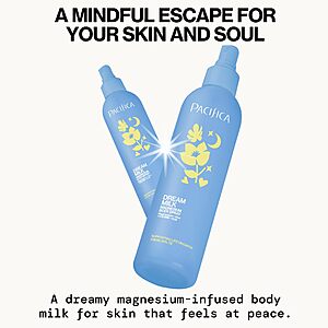 Pacifica Dream Milk Magnesium Spray for Sleep & Relaxation - Natural Magnesium Body Mist Infused with Lavender, Chamomile & Essential Oils 4 fl oz $8.99