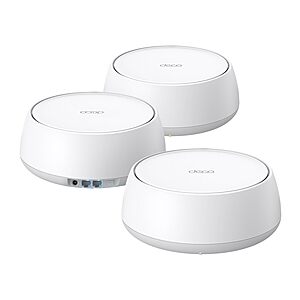 3-Pk TP-Link Deco BE25 Dual-Band WiFi 7 Mesh System  + 15% Back w/ Prime Visa $200 + Free S&H