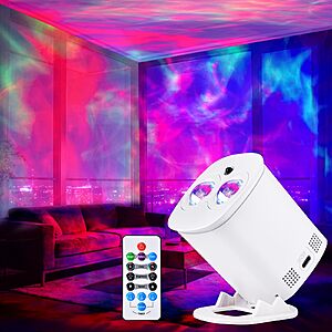 HIJOPIB Galaxy Projector for Bedroom, Nebula Ceiling Led Lamp with Remote & Timer, Night L