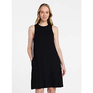 Time and Tru Women’s Sleeveless Knit Swing Dress, Sizes XS-XXXL $6.13