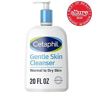 [S&S] Cetaphil Face Wash, Hydrating Gentle Skin Cleanser for Dry to Normal Sensitive Skin, 20 oz, Fragrance Free, Soap Free and Non-Foaming $4.17