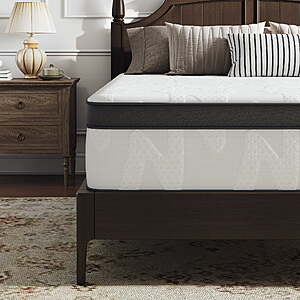 Avenco Whisper 10" Queen Hybrid Mattress in a Box (Medium Firm) $150 + Free S&H
