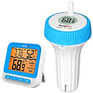 TempPro Waterproof Wireless Pool Thermometer $27.98