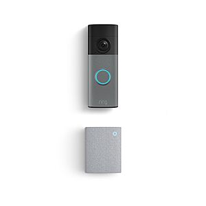 Ring Battery Doorbell (newest model), Speckled Gray with Chime (newest model), White $64.99