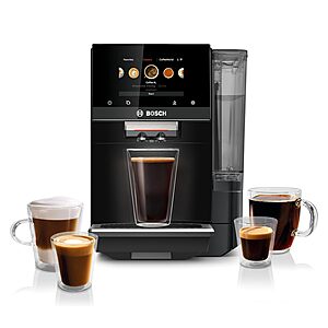 Bosch Fully Automatic Coffee and Espresso Machine - 35 Drinks, Double Cup Barista Style Super Coffee Maker Black - TPU60309 $1298.96