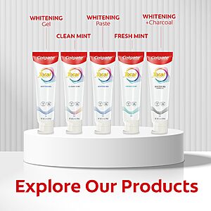 Colgate Total Active Prevention Deep Clean Toothpaste, Anticavity Fluoride Toothpaste, Clinically Proven Fluoride Formula Helps Fight Plaque Bacteria, Mint, 3 Pack, 5.1 oz $5.99